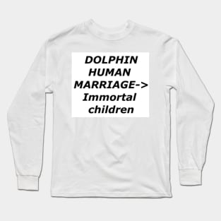 Dolphin Starship Genomics Long Sleeve T-Shirt